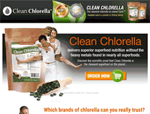 Tablet Screenshot of chlorellascience.com